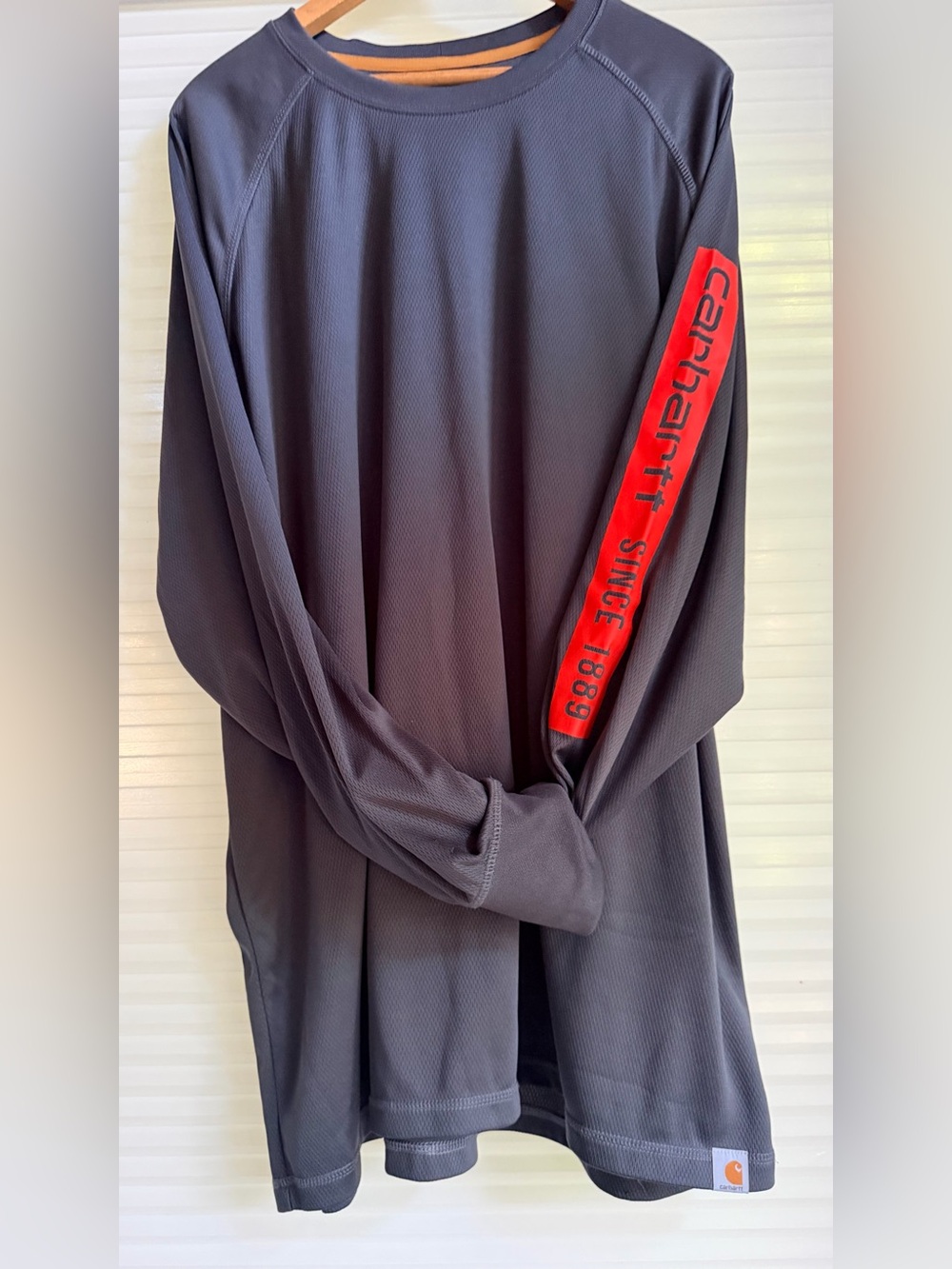 Rare Carhartt Gray Outwork/Outfish Long Sleeve Performance Shirt
